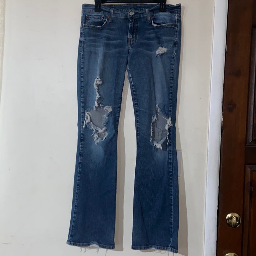 Lucky Brand Dungarees By Gene Montesano Women Jeans Size 12/31